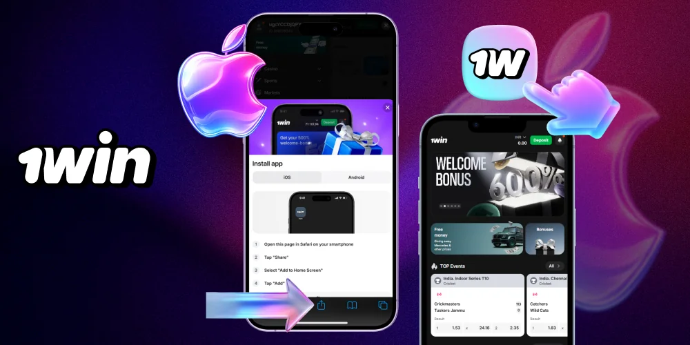 iOS के लिए 1win एप्लिकेशन
